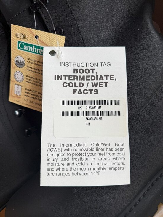 Belleville ICW 080R Military Cold Wet Boots Black Size 8R NWT USA Made main image 14